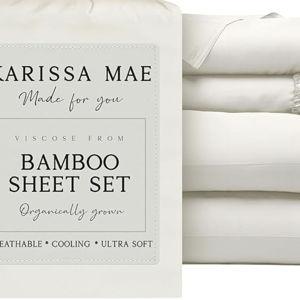 Bamboo King Size Sheet Set - Ivory