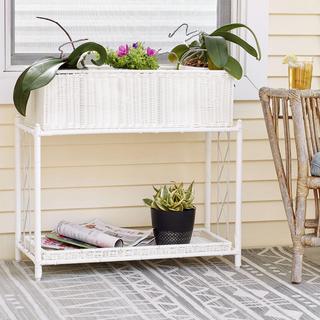 2-Tier Plant Stand with 2 Interchangeable Shelve