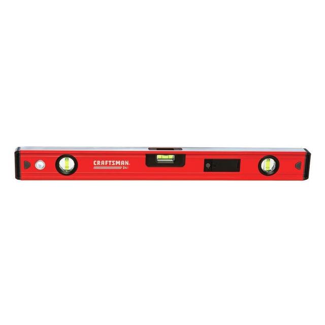 CRAFTSMAN Level, 24-Inch, Box Beam, Lighted Vials (CMHT82388)
