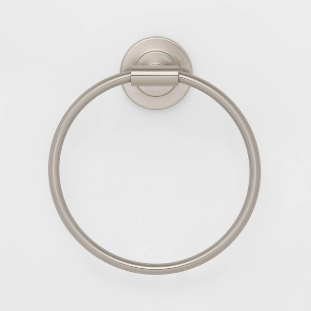 Clean Towel Ring Brushed Nickel - Threshold™