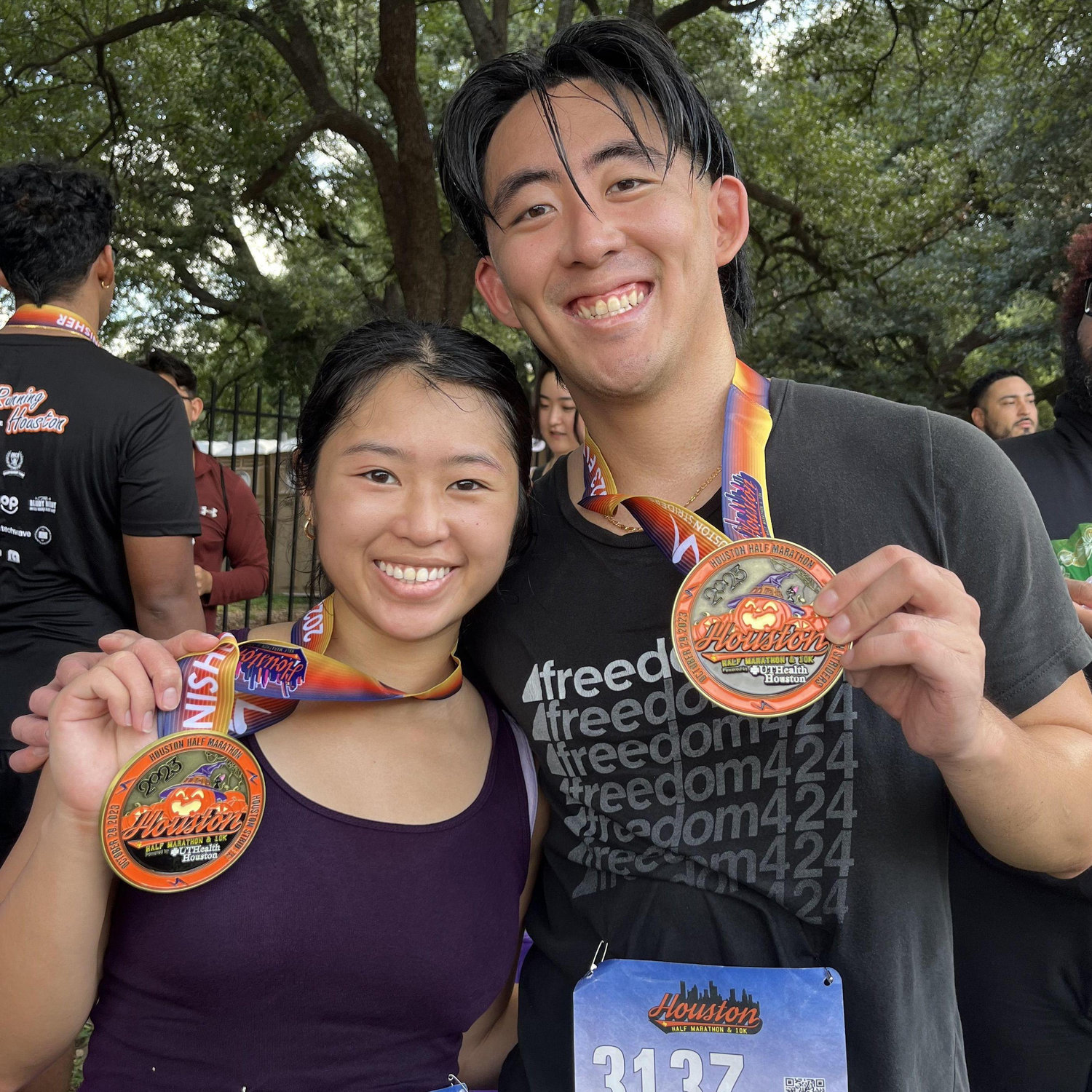 Our first half together! And we got to reunite with our Baylor buds in Houston! Clocked in many runs to cope with the stress of med school