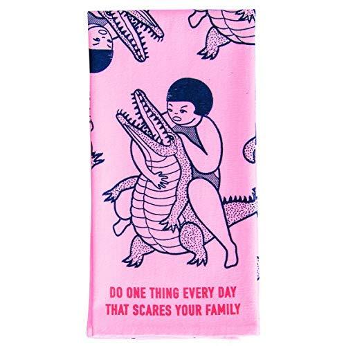 Blue Q Scares Your Family Dish Towel, Multi-colored, 8"