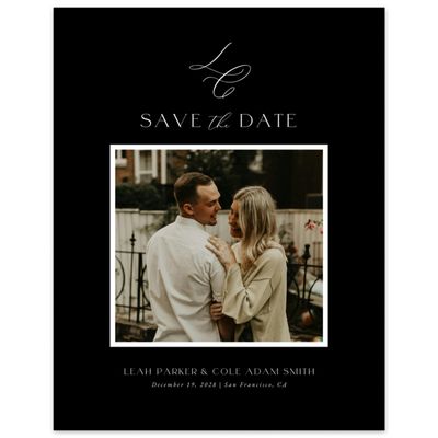 Black Wedding Digital Save the Date - Artvin Photo