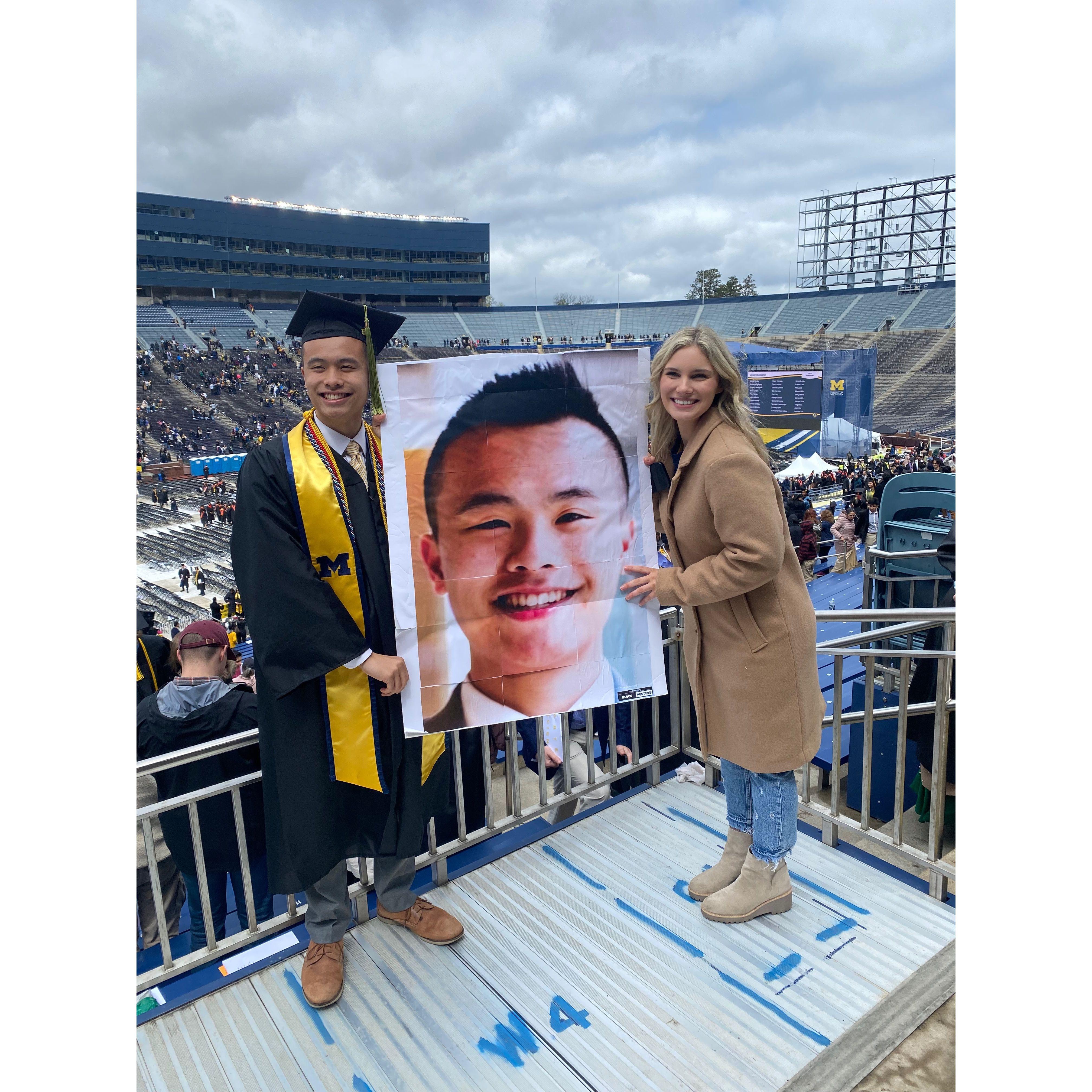 Chris graduating from University of Michigan in May 2023!