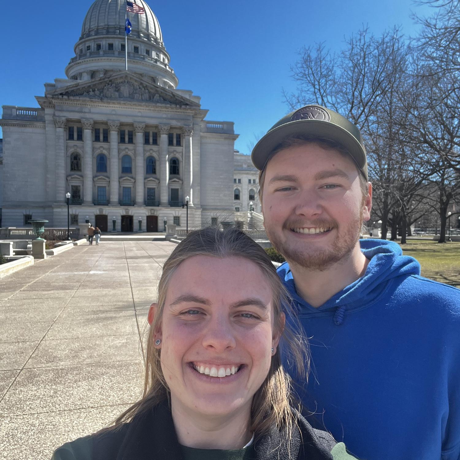 Visiting the capital in Madison, WI