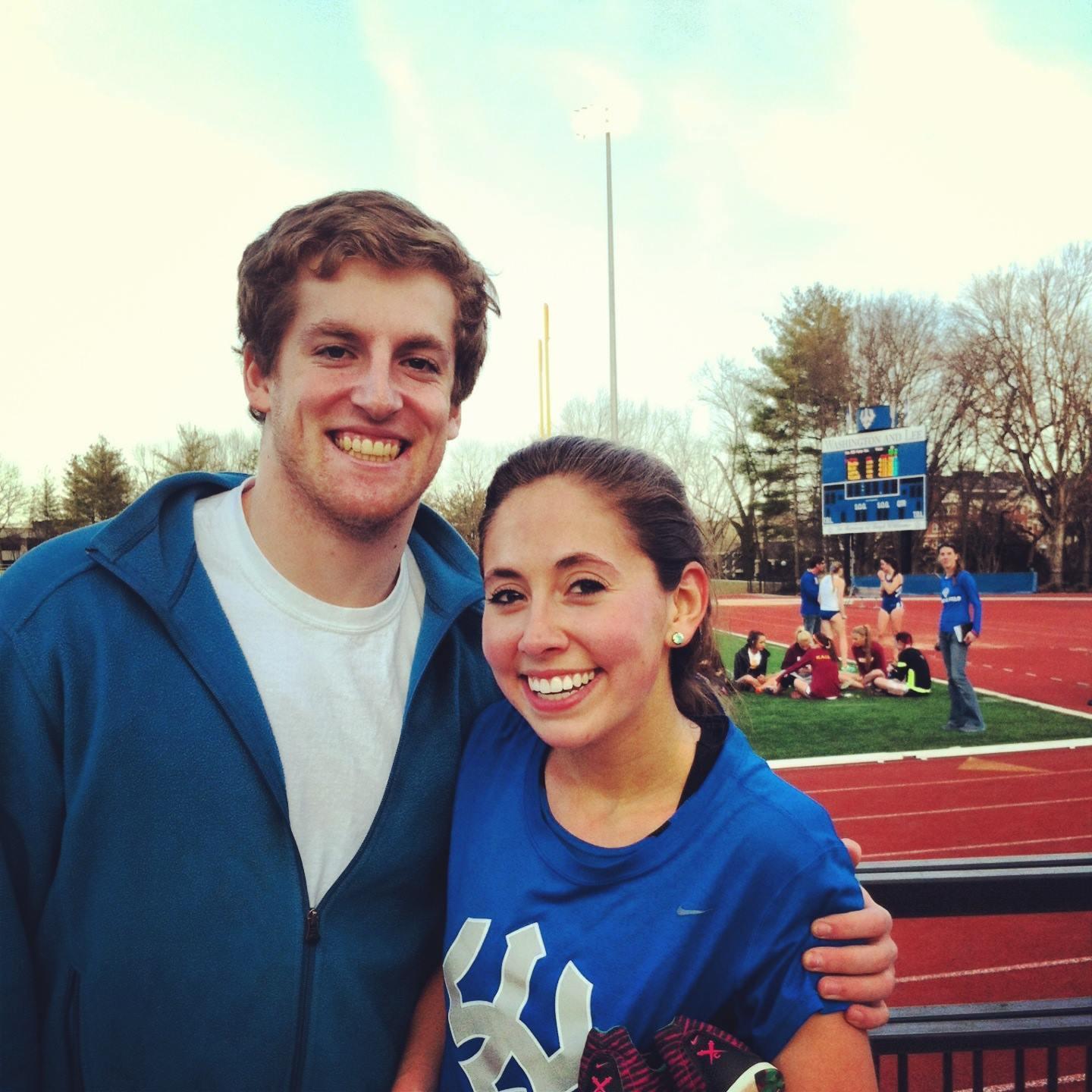 College track meet. 2014