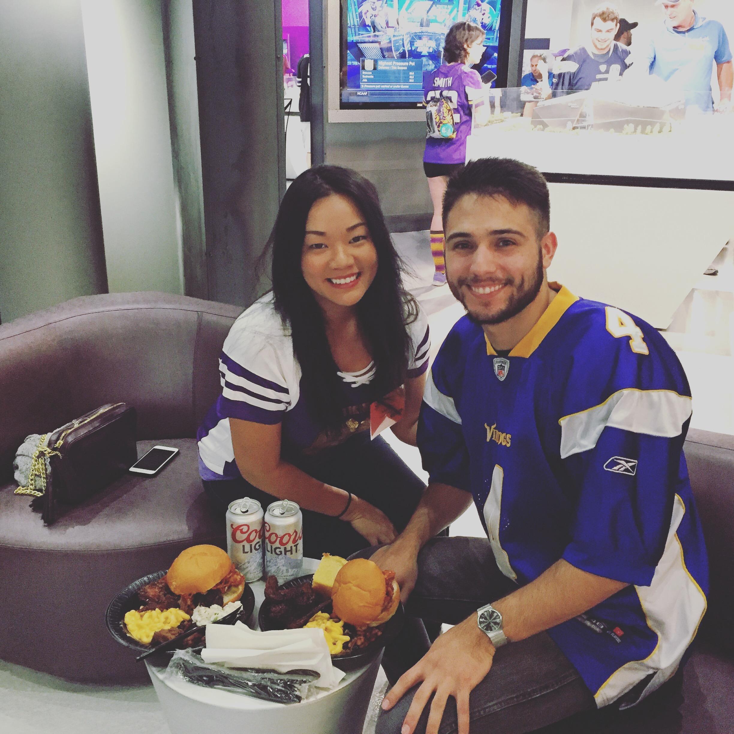 First Viking's Game in 2015 & VIP Pre-Party for the launch of the new U.S. Bank Stadium