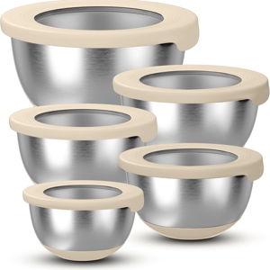 Stainless Steel Mixing Bowls with Lids