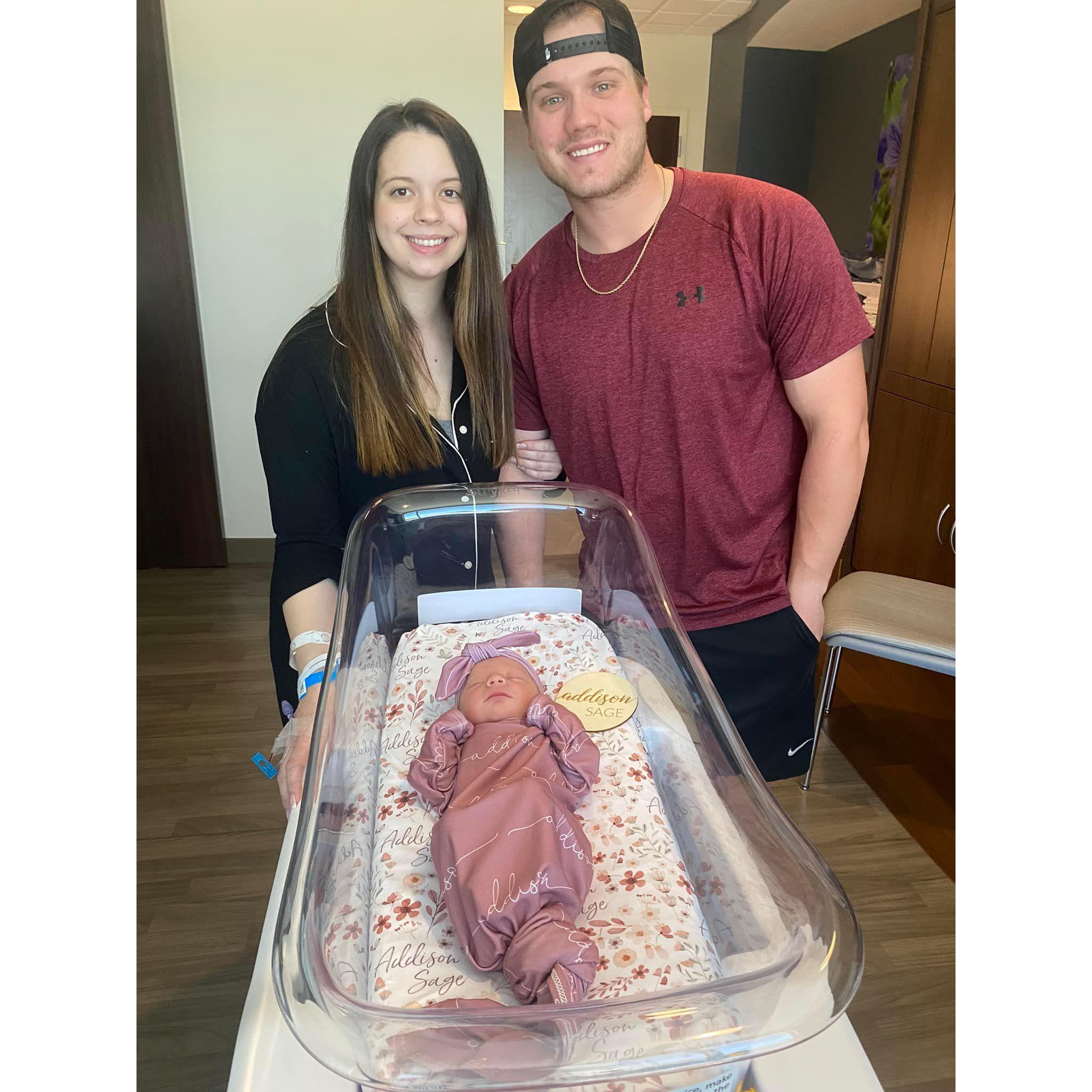 The birth of our baby girl