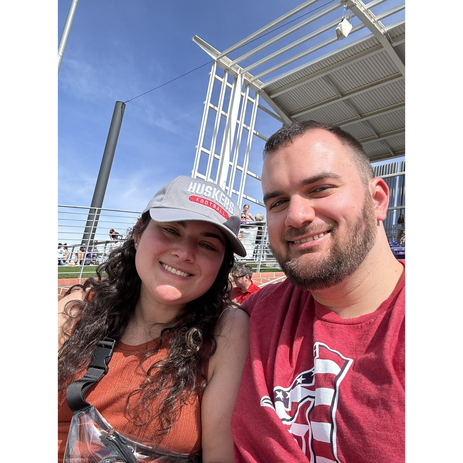 The day Sara turned Josh into a Nebraska fan.