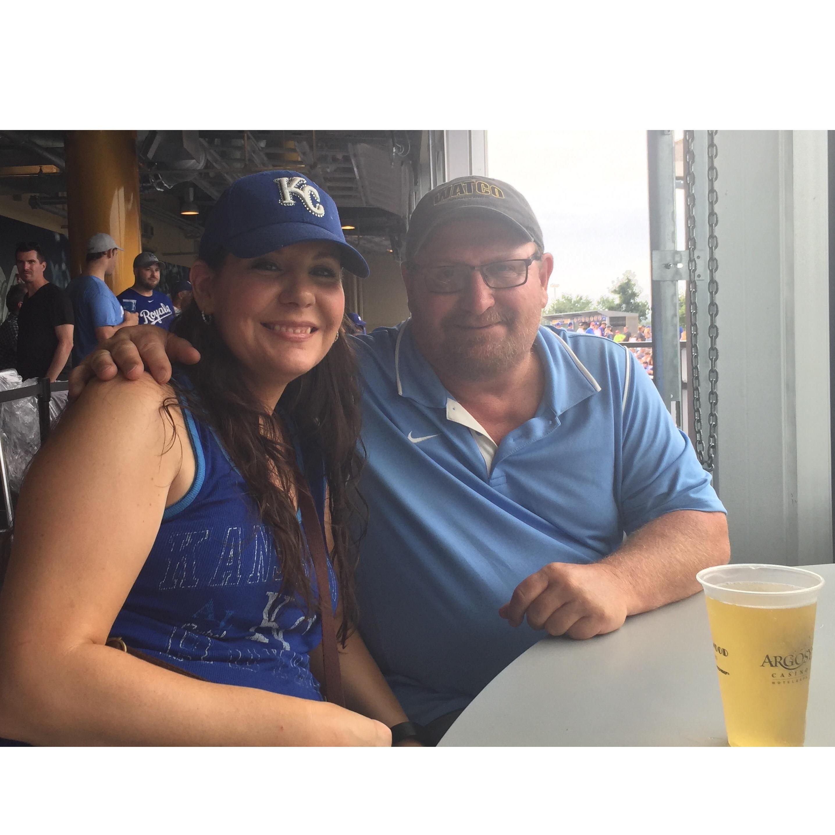 At a Royals game