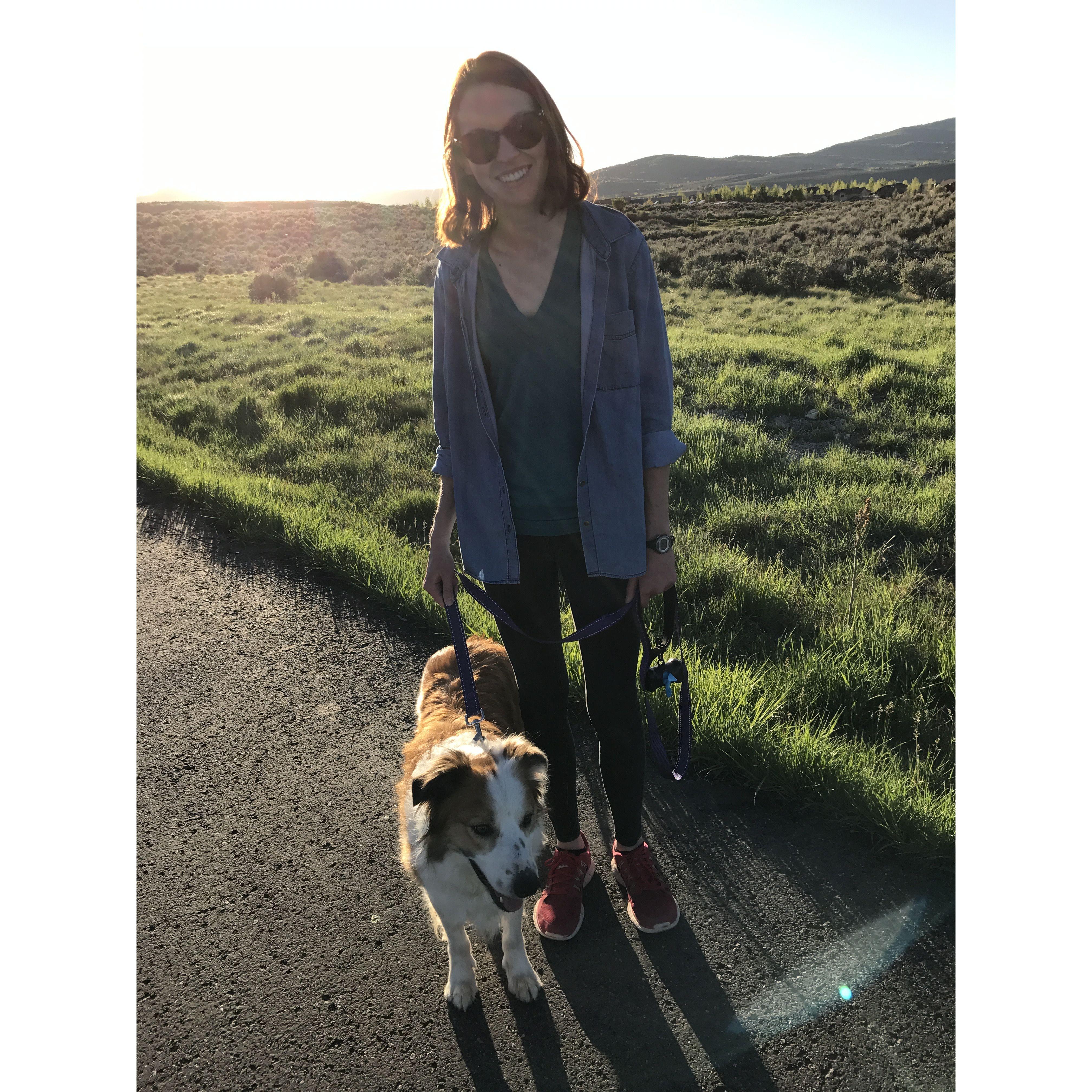 Our second walk with Granger