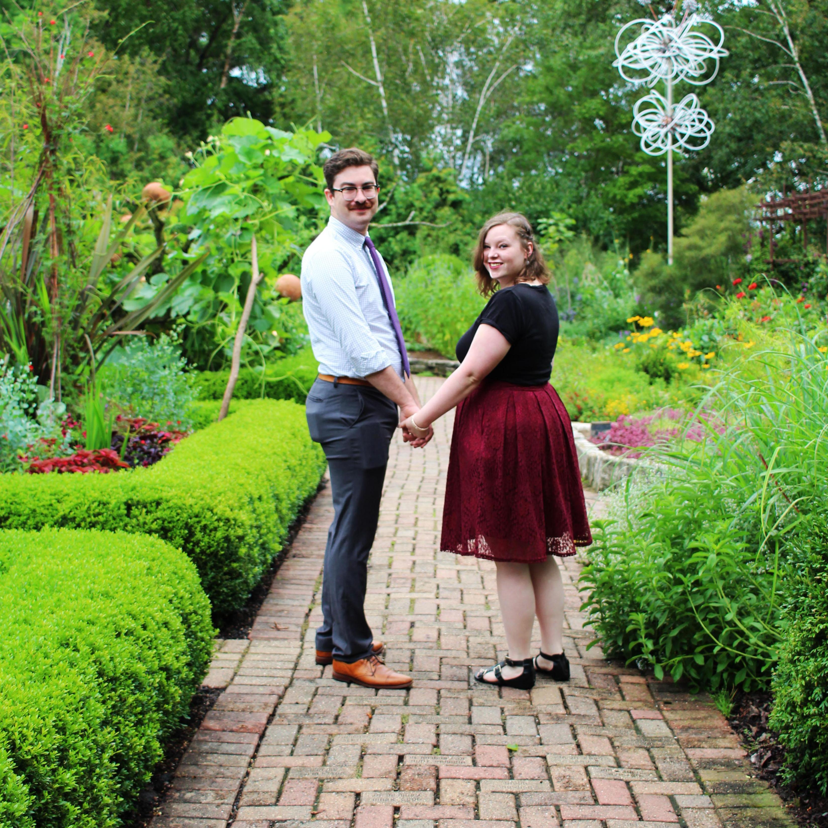 From our engagement shoot at Olbrich Gardens in Madison