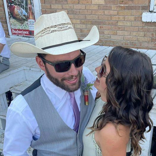 First picture ever taken of us together at Trevor and Vanessa's wedding (also the weekend we became "official" :) )