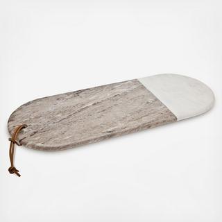 Two-Tone Marble Oval Board