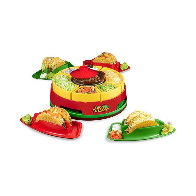 Nostalgia Taco Tuesday TTLSTB10 Lazy Susan Taco Bar