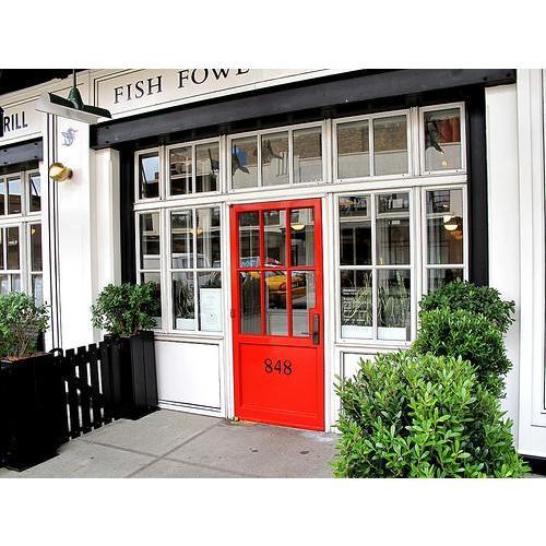 This is the red door that led to where we first met. The Standard Grill.