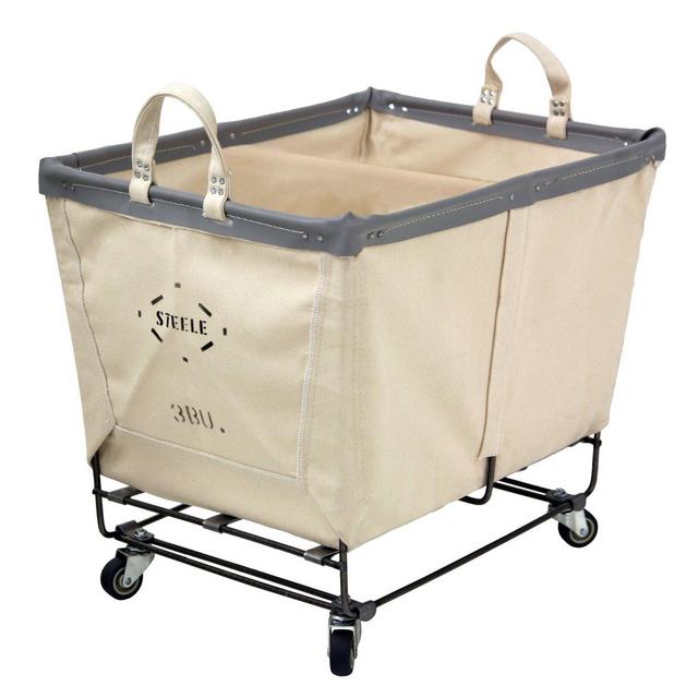 Rolling Laundry Cart with Divider
