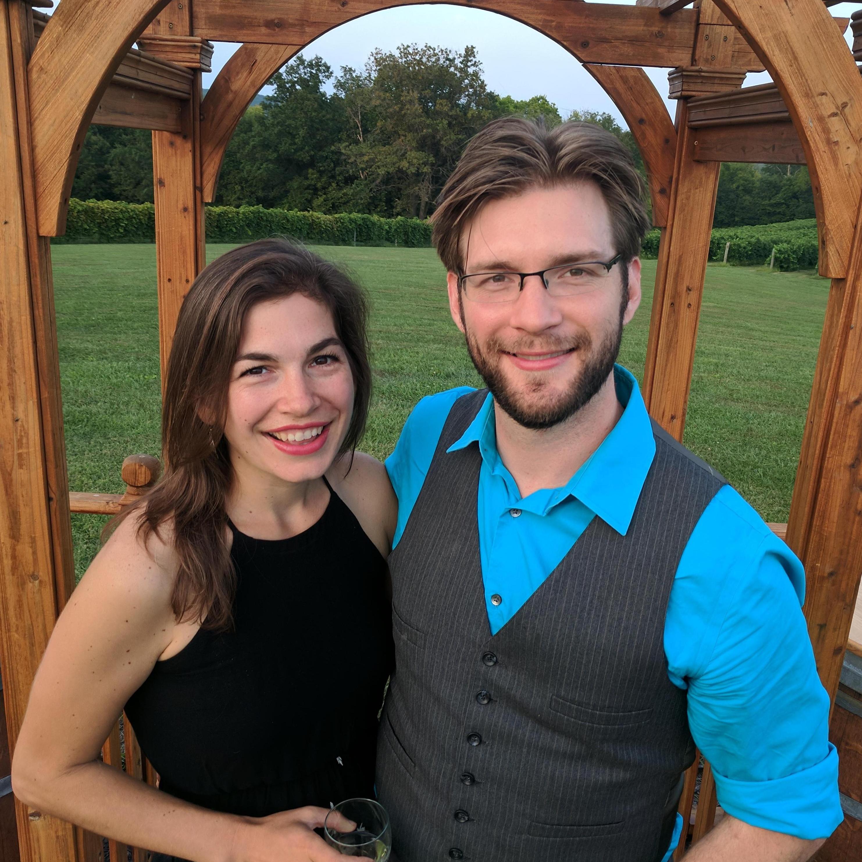 Our first wedding together.