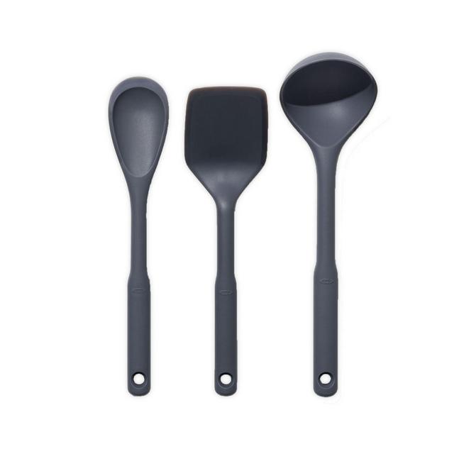 Oxo® Good Grips® Silicone 3-Piece Utensil Set in Grey
