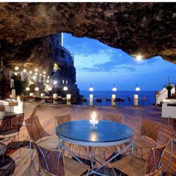 Dinner at Grotta Palazzese