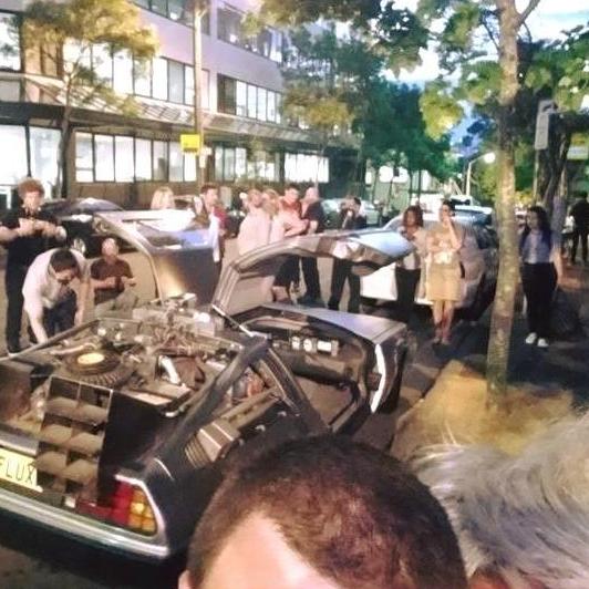 The day Marty traveled back to the future.
