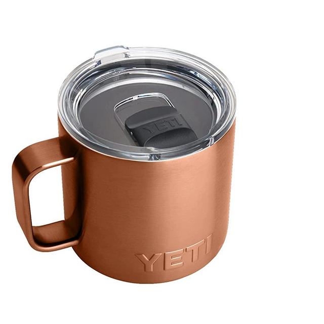 YETI Rambler 14 oz Mug, Vacuum Insulated, Stainless Steel with MagSlider Lid, Copper