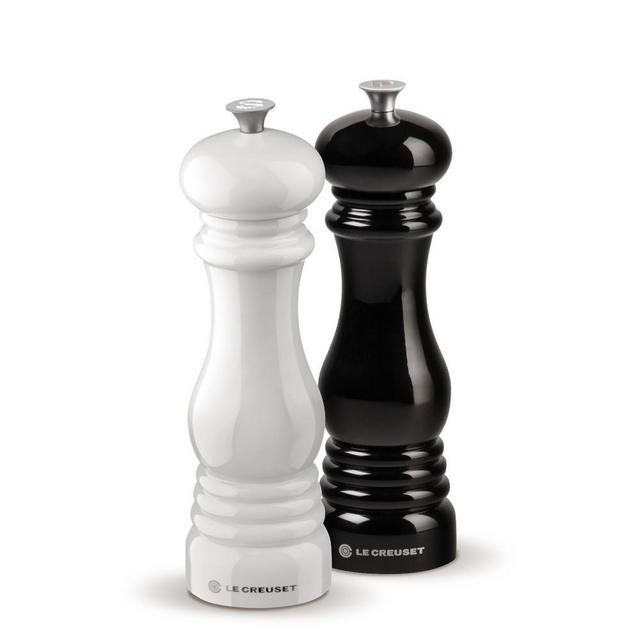 Le Creuset Salt & Pepper Mills, Black & White