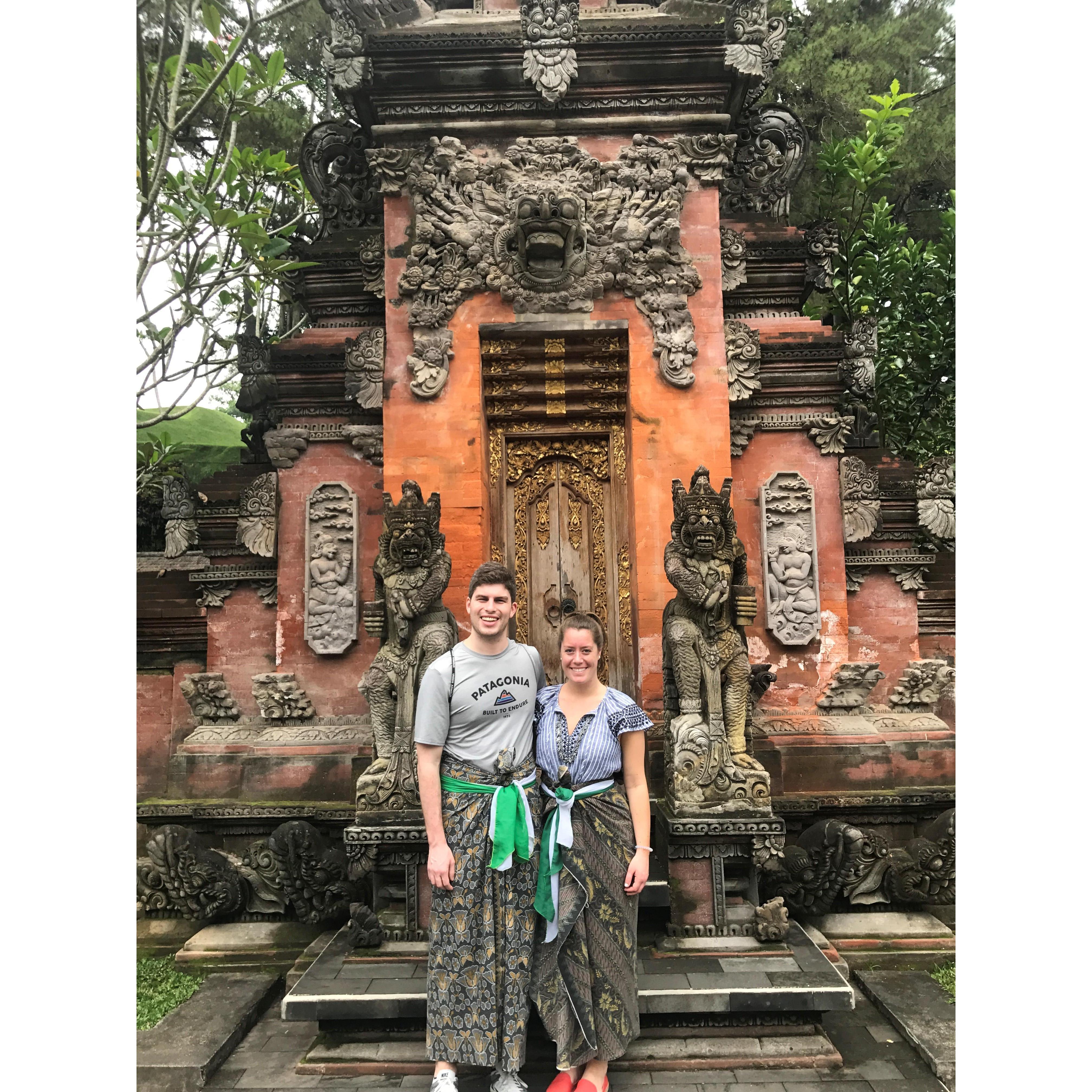 Visiting sacred temples in Bali