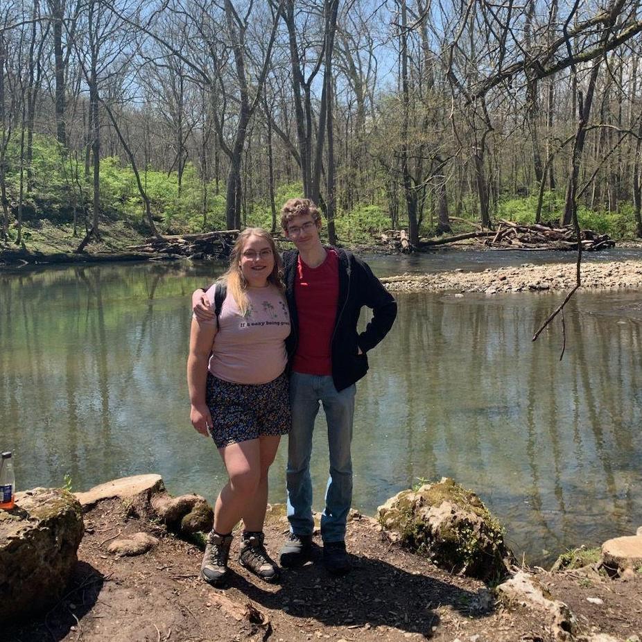 Hiking in Yellow Springs, Ohio, at John Bryant State Park, April 2020