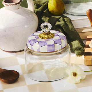 Violet Check Kitchen Canister