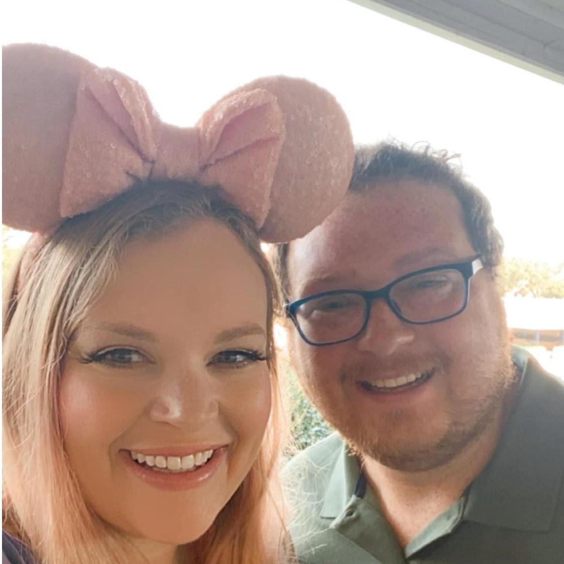 Our second trip to Disney - this picture was taken the same day Ben proposed!
