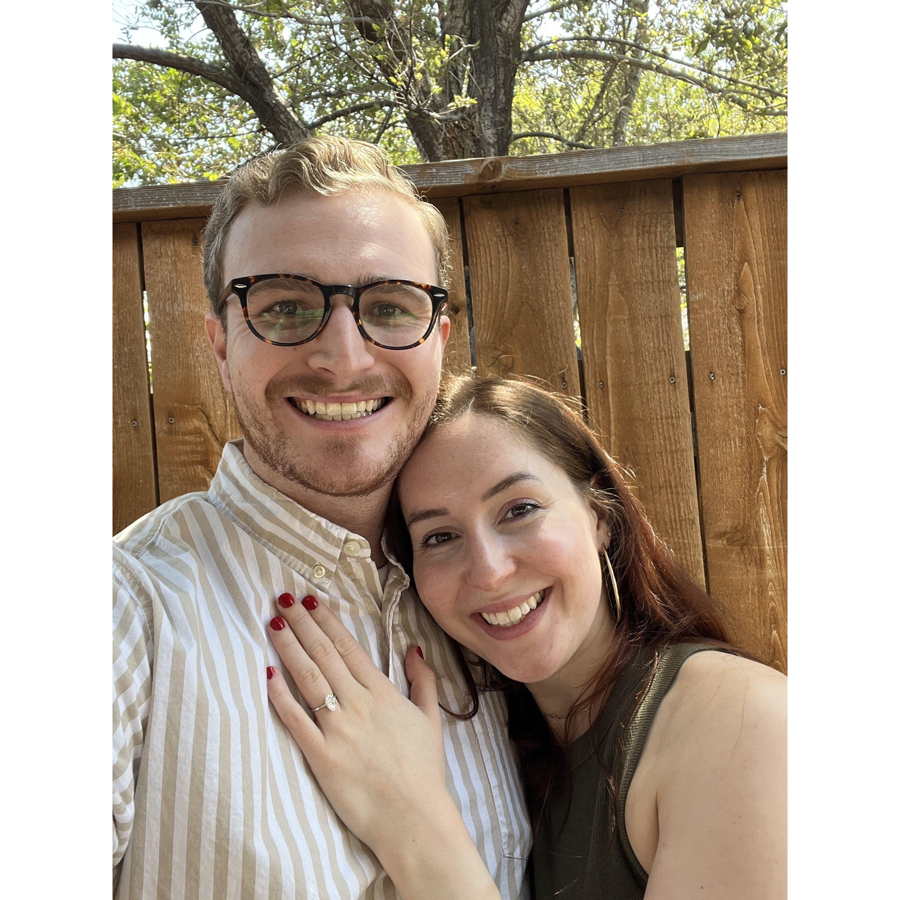 The day we got engaged!