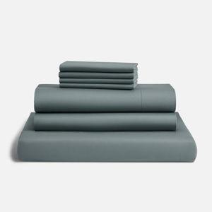 Classic Percale Sheet/Duvet Bundle, Aegean Blue