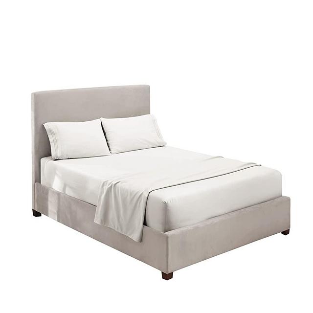 Clara Clark 1800 Premier Series 4pc Bed Sheet Set - King, White,