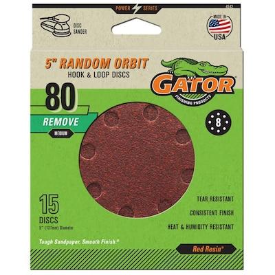 Gator  15-Piece Aluminum Oxide 80-Grit Disc Sandpaper