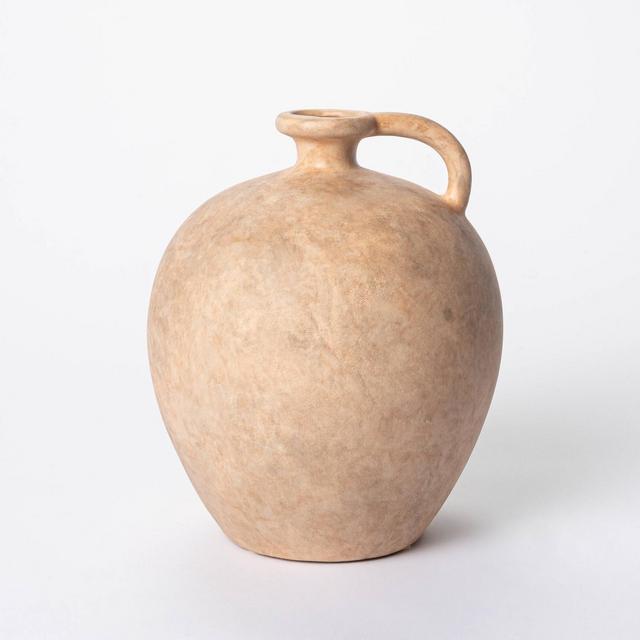 8" x 7" Weathered Jug Vase Brown - Threshold™ designed with Studio McGee