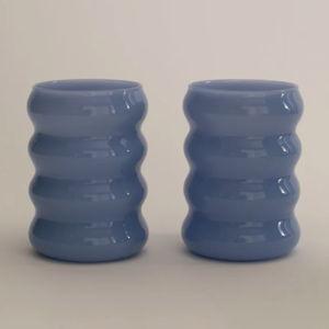 Opaque Ripple Cup, Set of 2