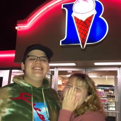Maggie showing Emilio her favorite OK spot.