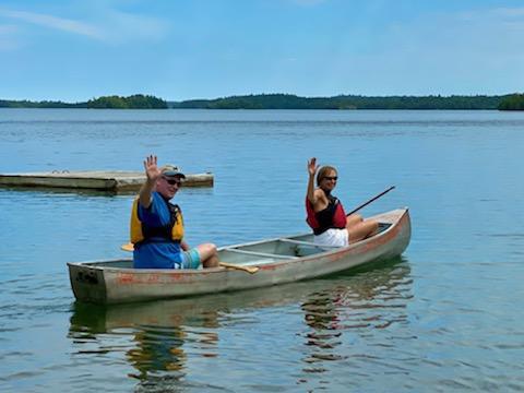 Canoeing on Lake Crow