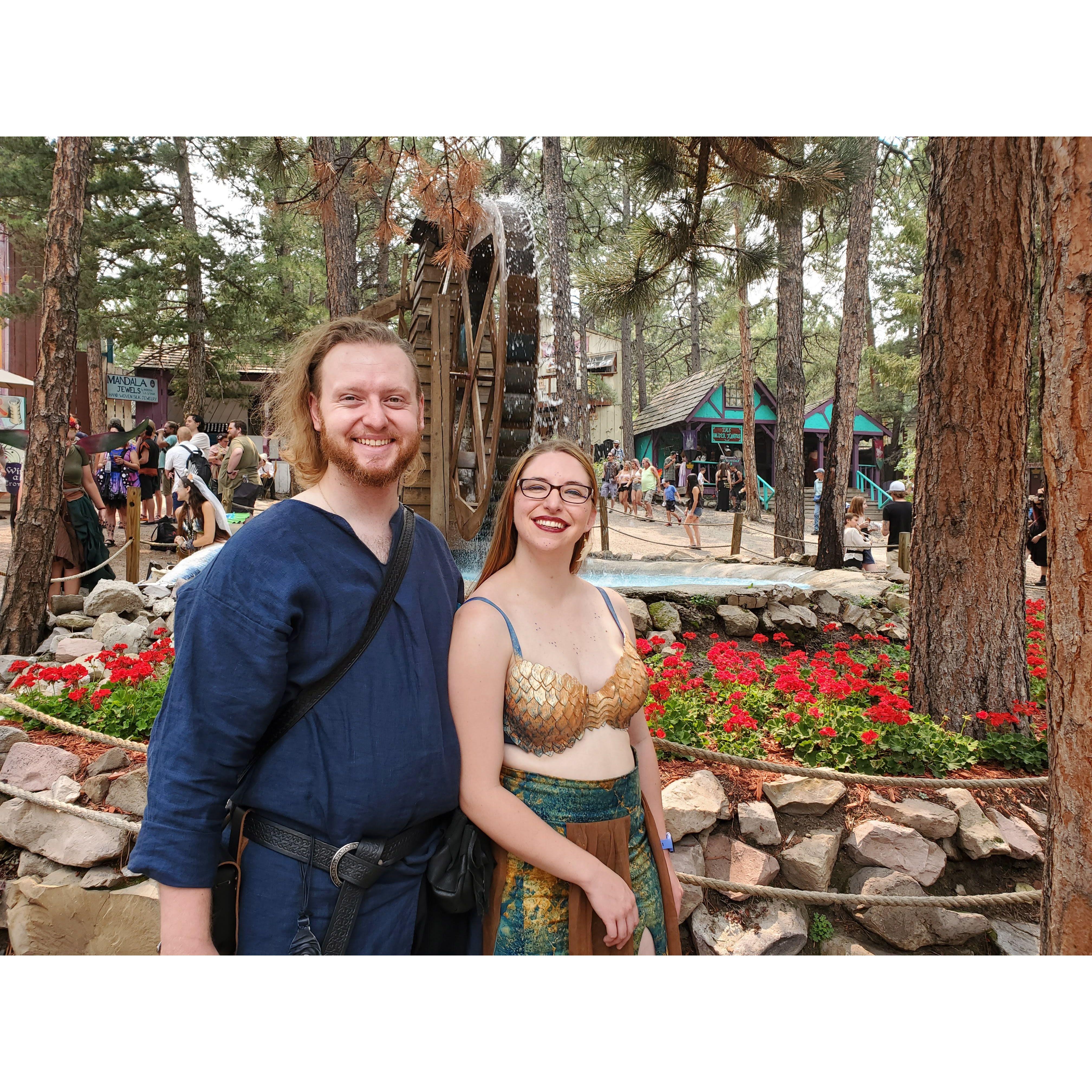 Costumes from the Colorado Renaissance Festival.