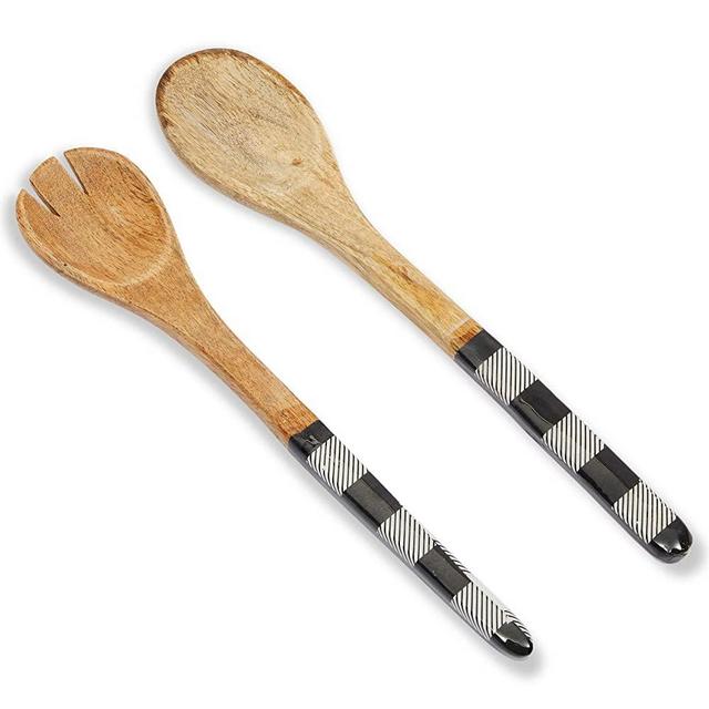 Mango Wood Kitchen Utensil Set, Salad Servers (12 In, 2 Pack)