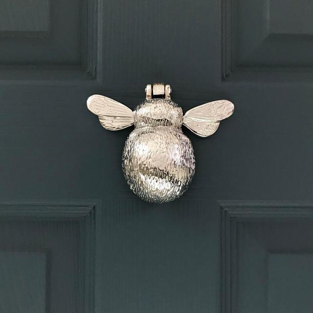 Nickel Bumble Bee Door Knocker