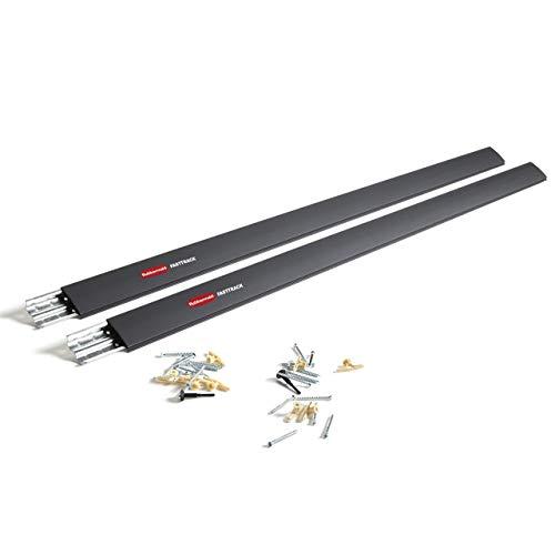 Rubbermaid Fasttrack Rail, Kit, Black
