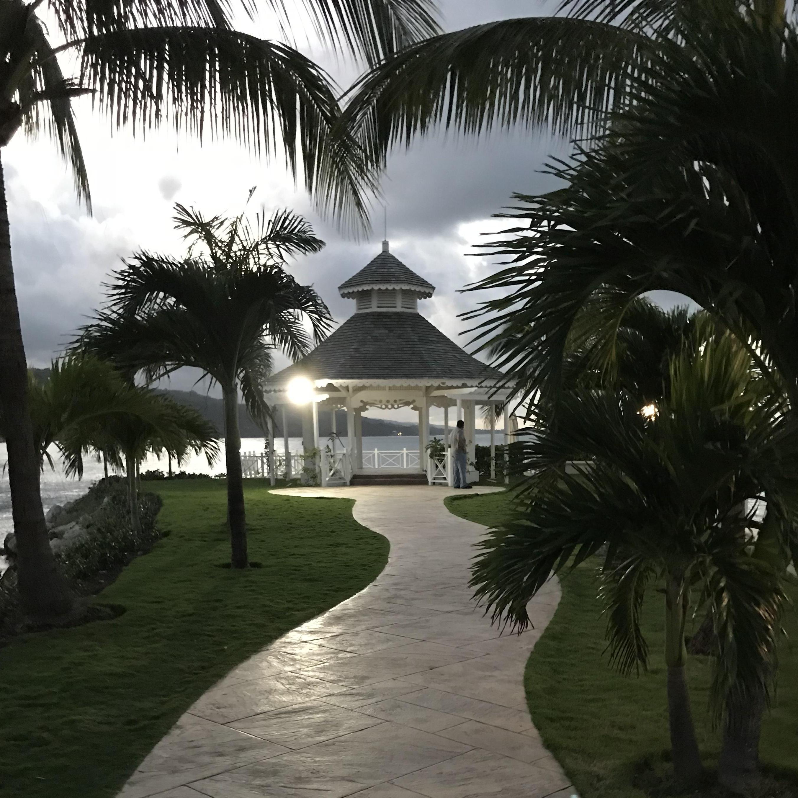 We said I do under the gazebo!