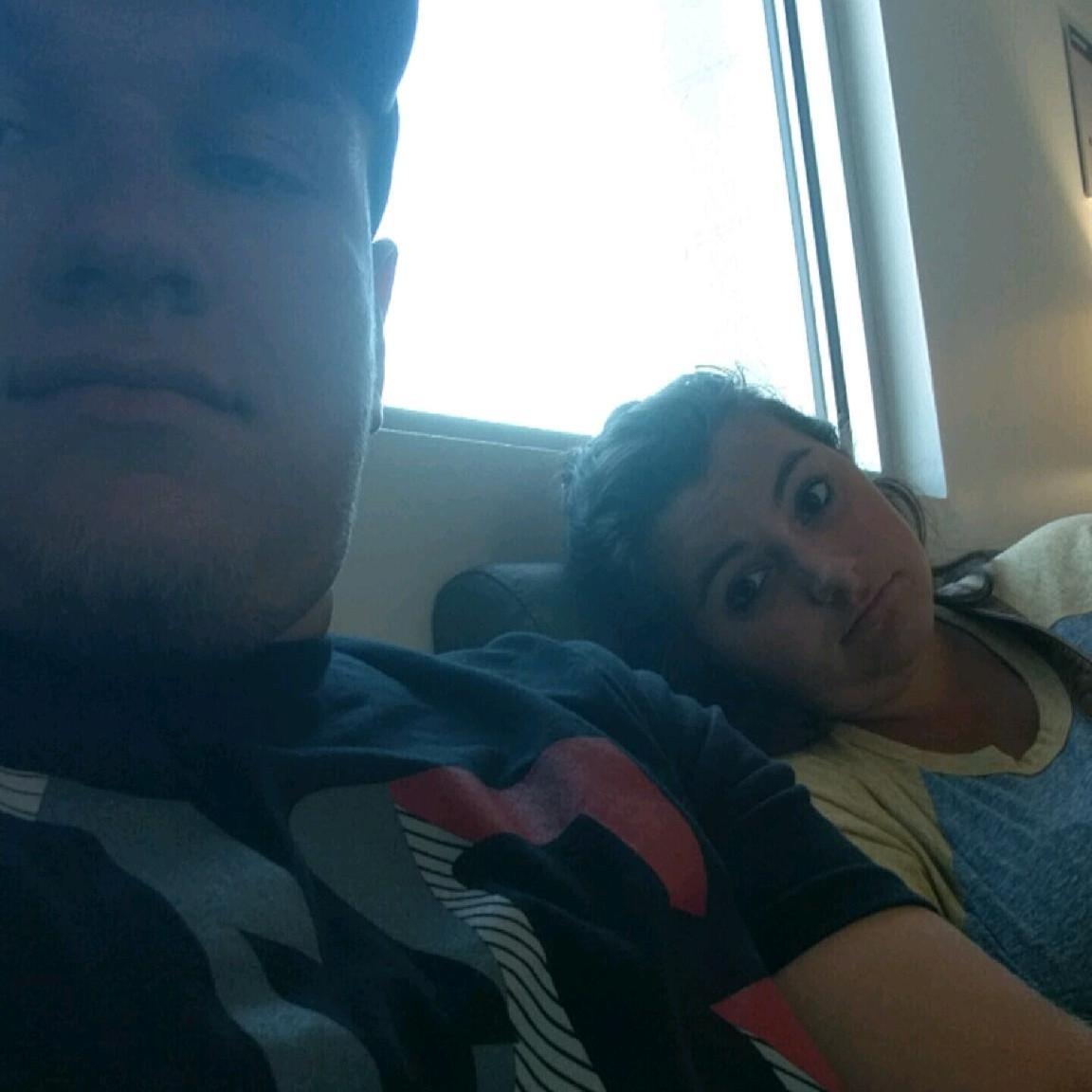 Fall 2016 At a car dealership somewhere off I-80...we try to forget that day even happened. But look how cute we are!