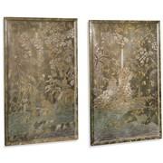 Left & Right Silver Chinoiserie Panels: Scully & Scully