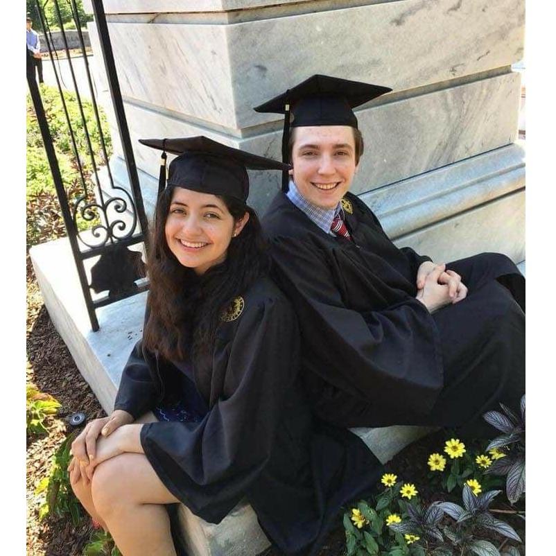 We have been lucky enough to experience so many things together, like graduating college together. We miss our college days.