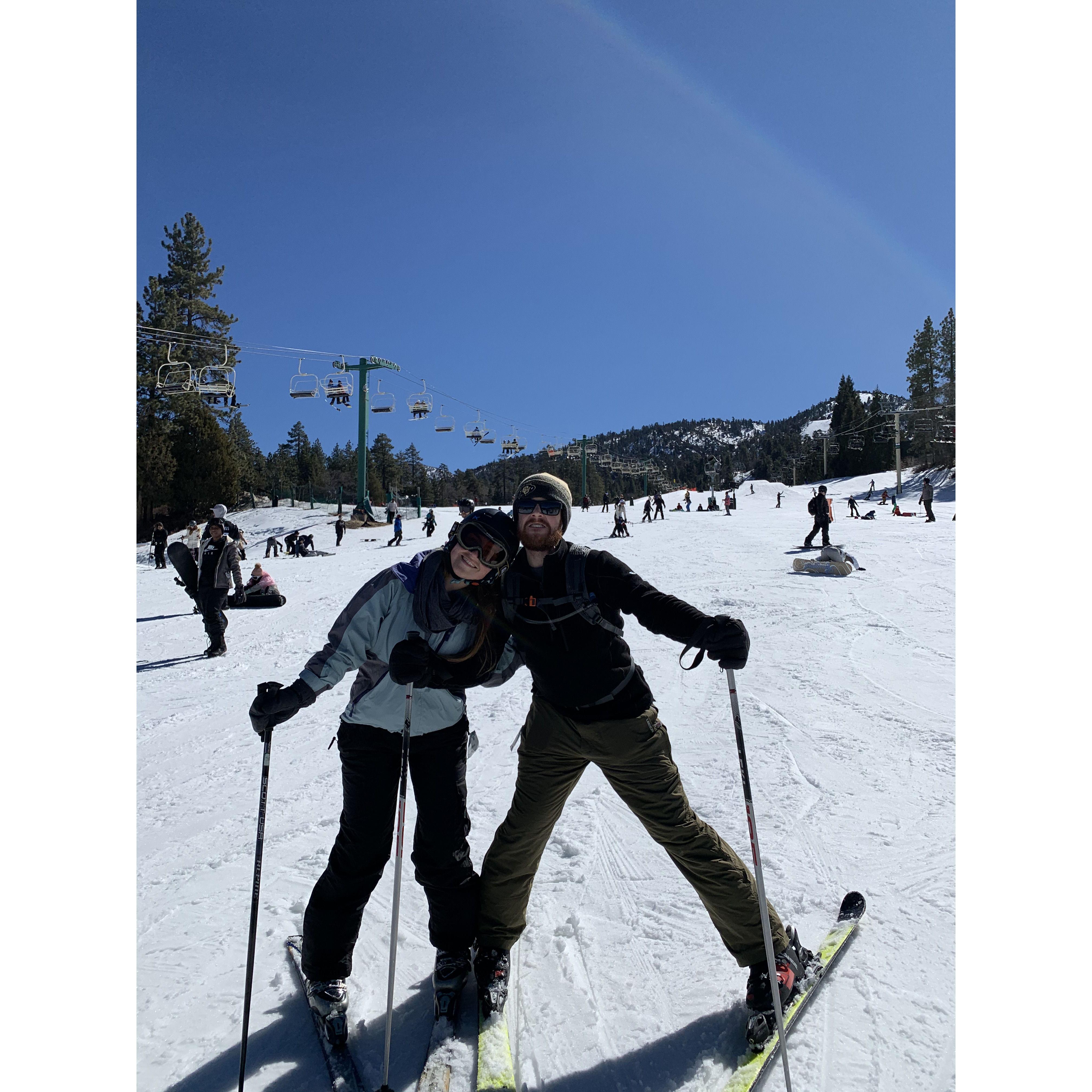 First Ski trip together in Big Bear!