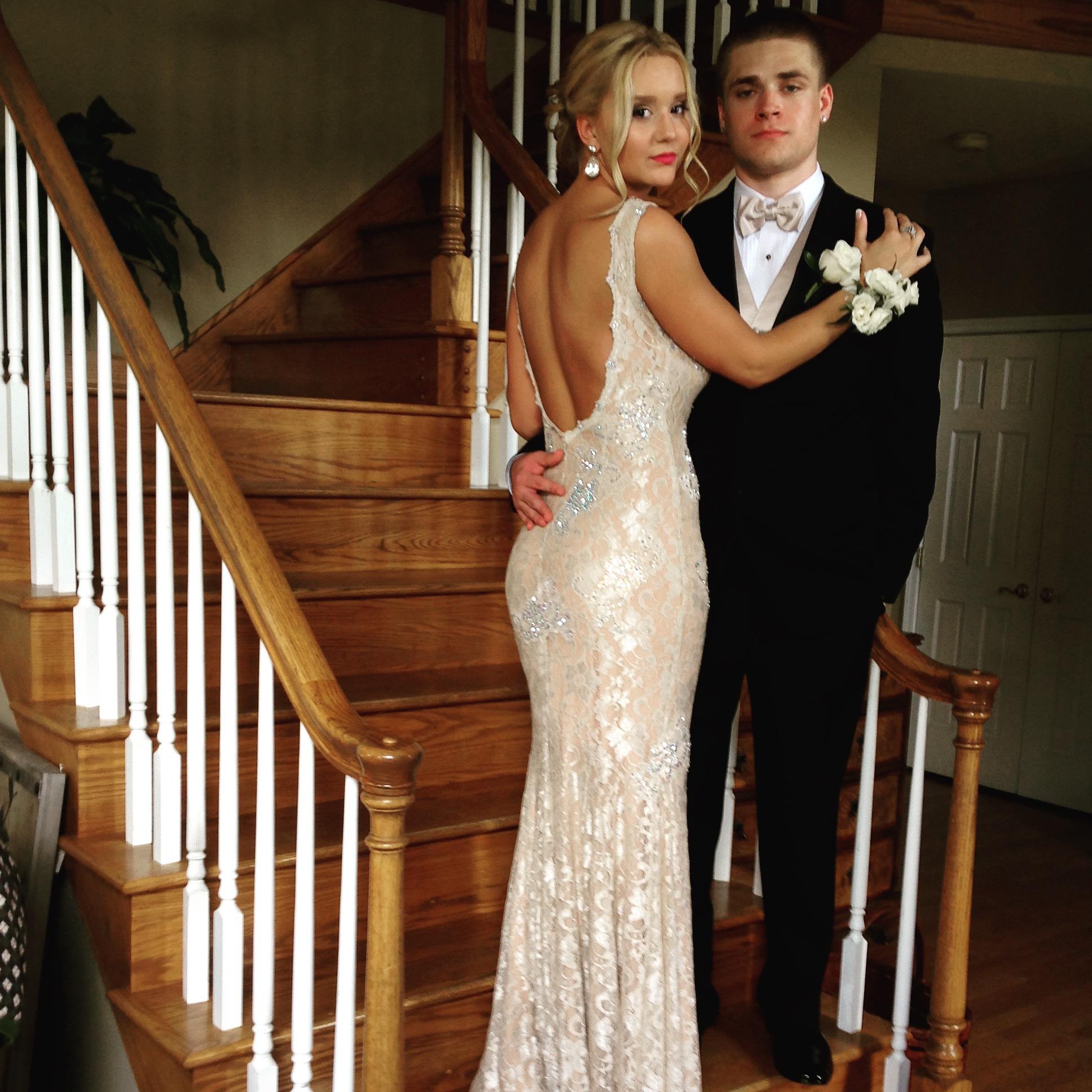 Justine’s senior prom.